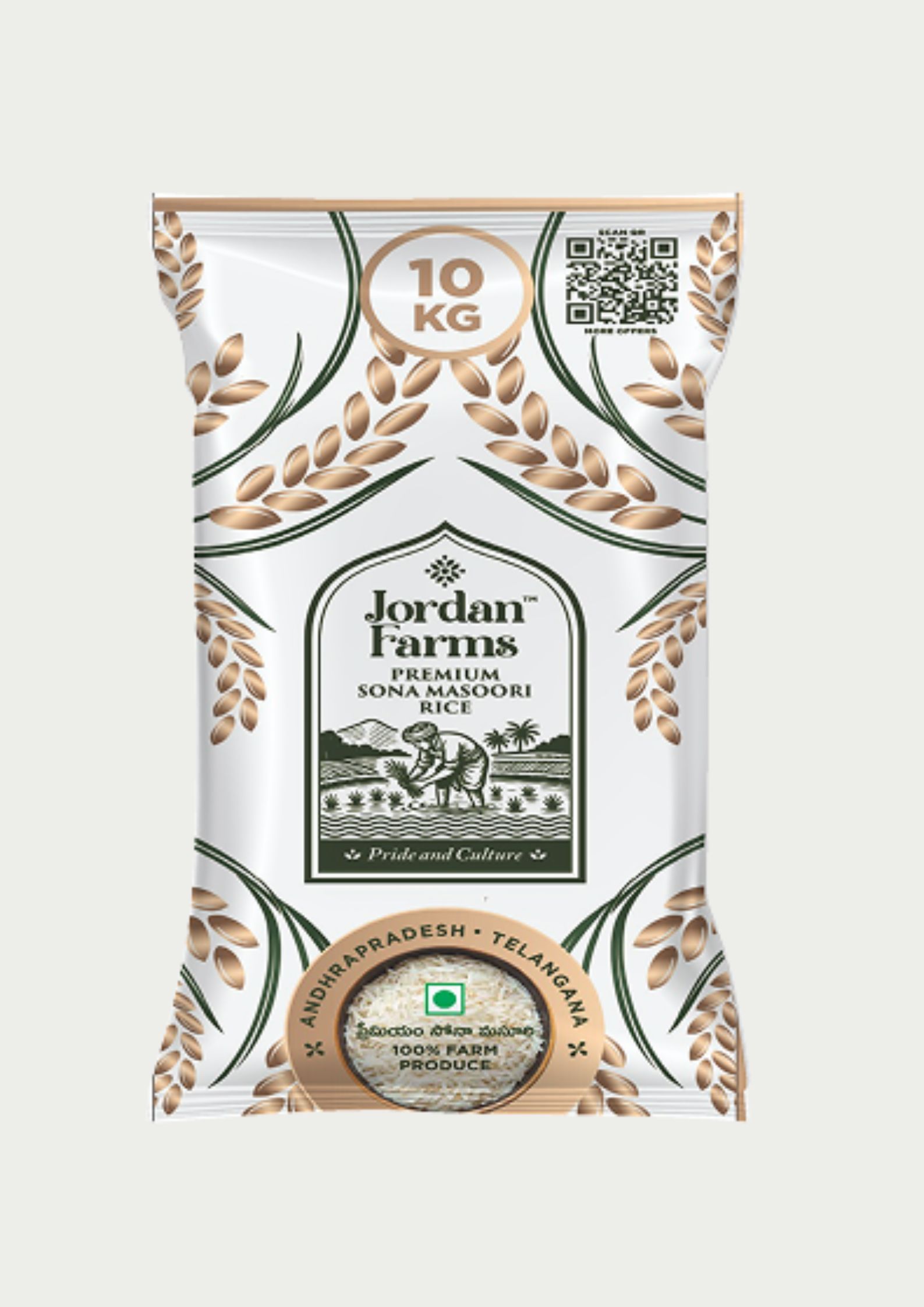 10 KG Premium Kurnool Sona Masoori Rice